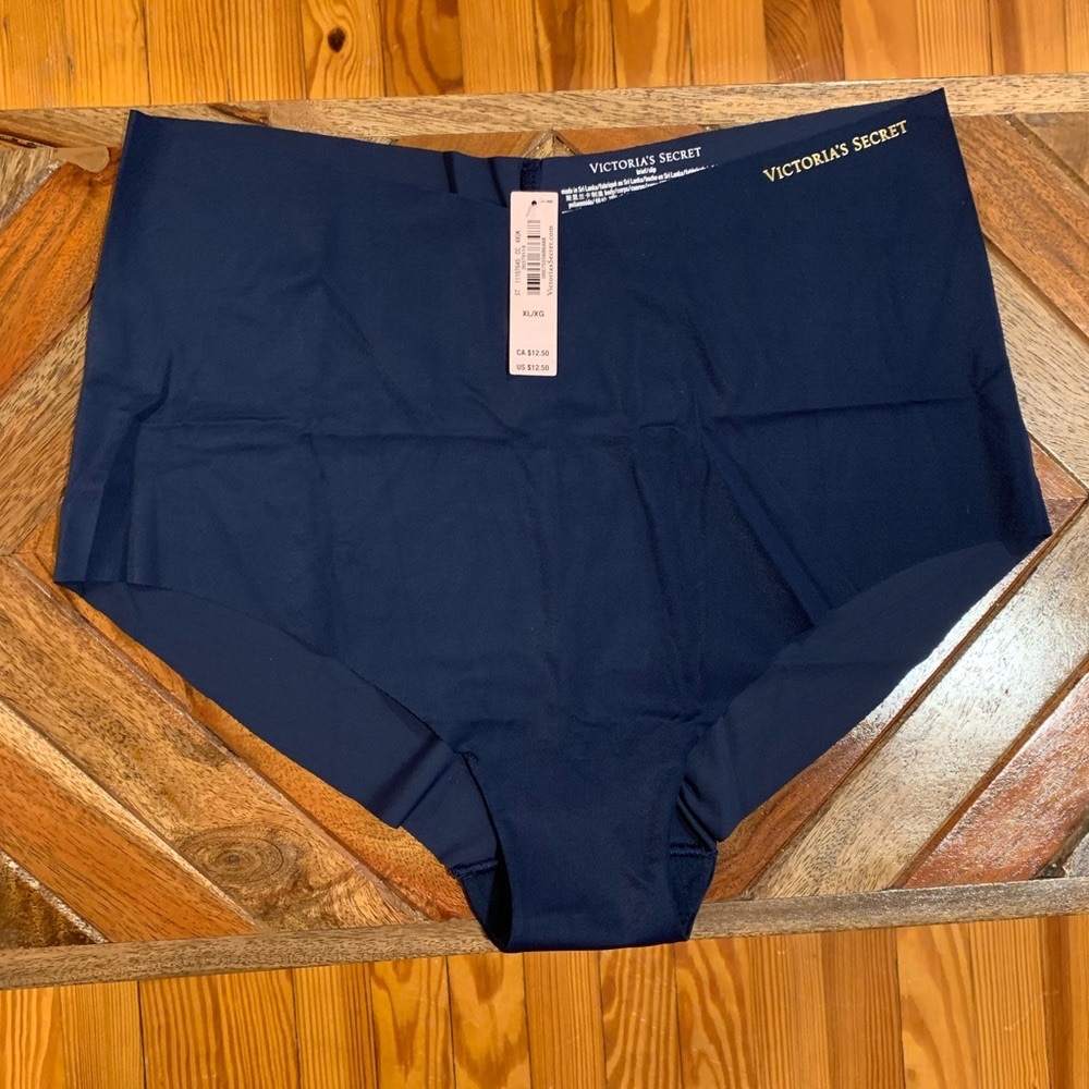 5 for $25 Victoria’s Secret brief/slip panties, Size:XL, Color: Navy, New W/ Tag